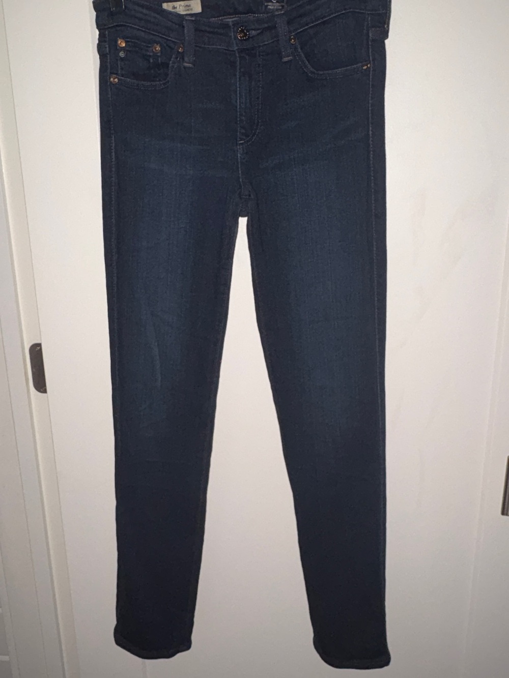 Ag Adriano Goldschmied the Prima mid-rise cigarette jeans 27R EUC LN